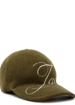 La Casquette Atelier logo merino wool-blend cap