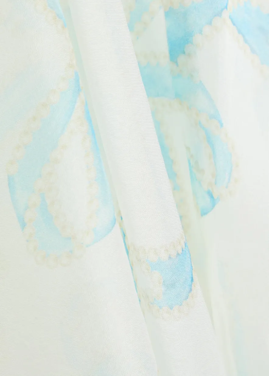 Lace silk babydoll dress