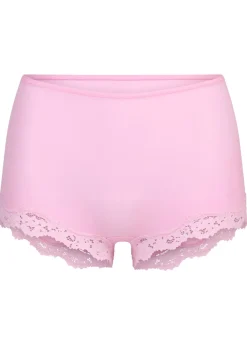 Lace-trimmed boy shorts