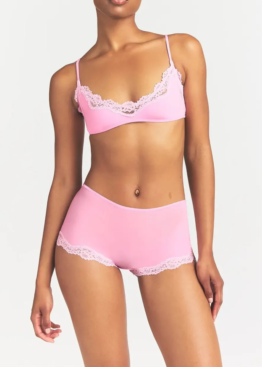 Lace-trimmed boy shorts