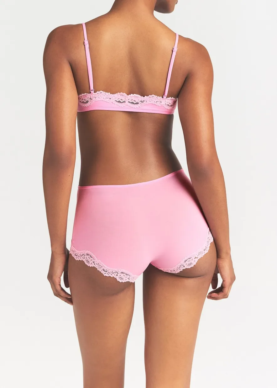 Lace-trimmed boy shorts