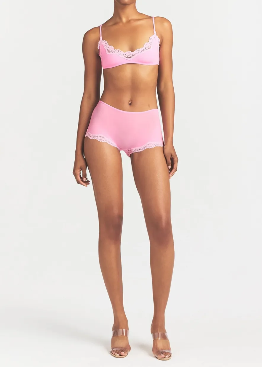 Lace-trimmed boy shorts