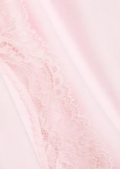 Lace-trim stretch-modal pyjama set