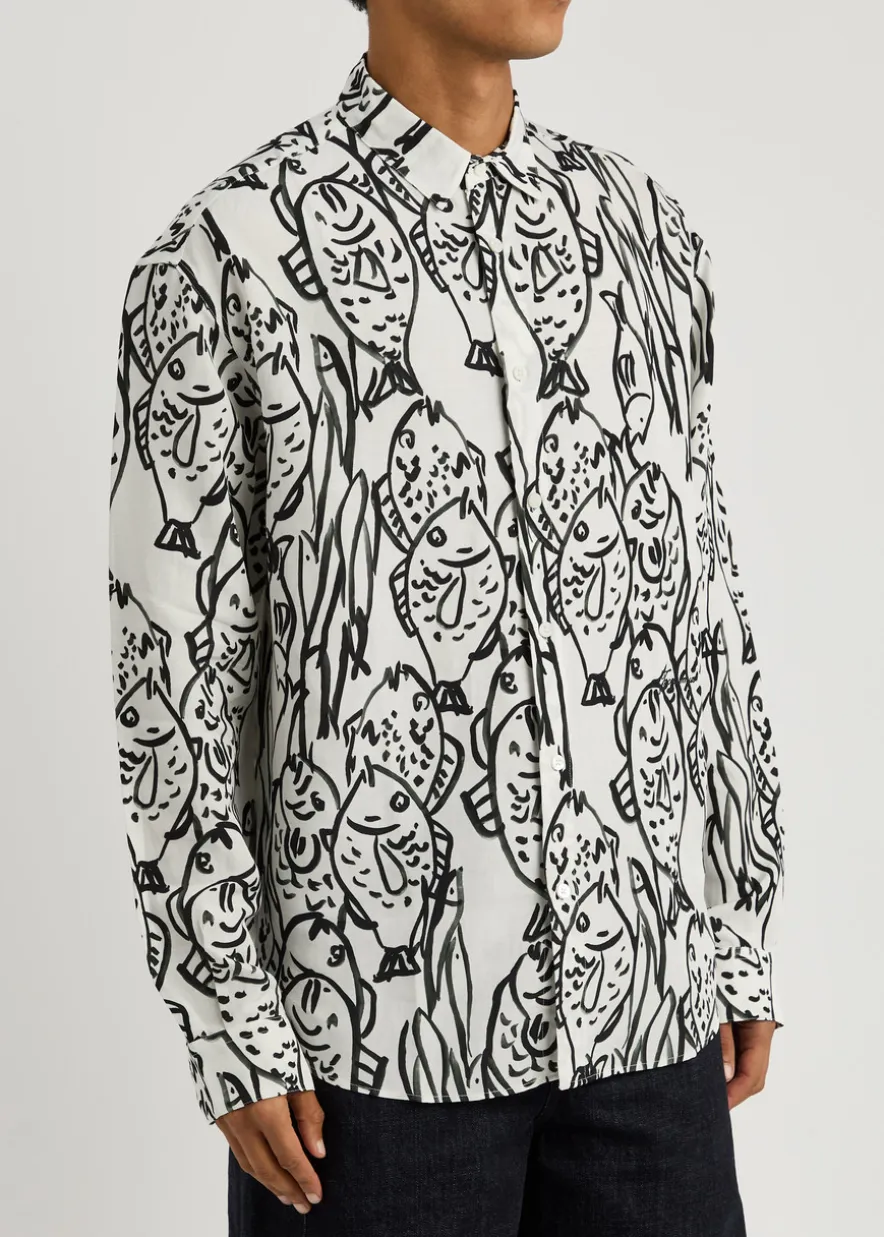 La Chemise Simon printed woven shirt