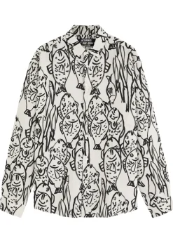 La Chemise Simon printed woven shirt