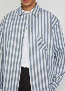 La Chemise Voilier striped cotton-blend shirt