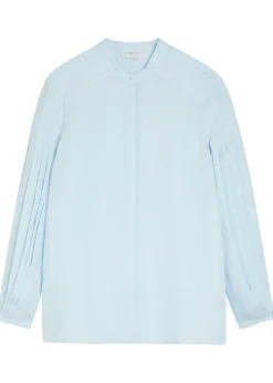 Laetitia pleated linen shirt