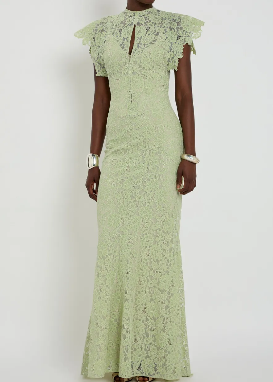 Laia floral lace maxi dress