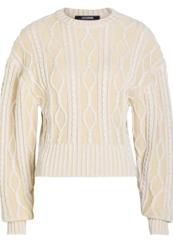 La Maille Amelo cable-knit cotton jumper