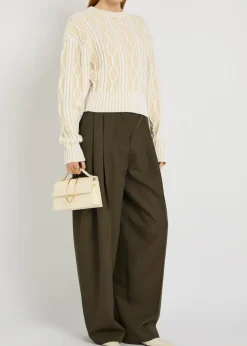 La Maille Amelo cable-knit cotton jumper