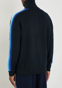 La Maille Zippée Drôle merino wool track jacket