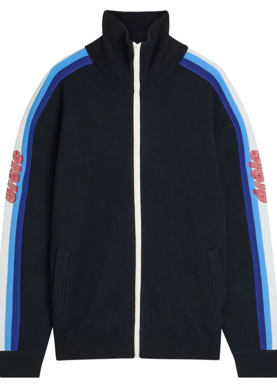 La Maille Zippée Drôle merino wool track jacket