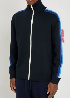 La Maille Zippée Drôle merino wool track jacket