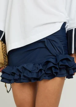 La Mini Jupe Playa ruffled mini skirt