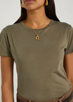 Lana crew-neck cotton T-shirt