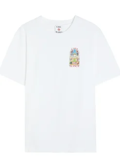 Landscape printed cotton T-shirt
