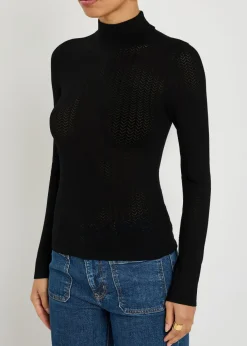 Lanie pointelle knit top