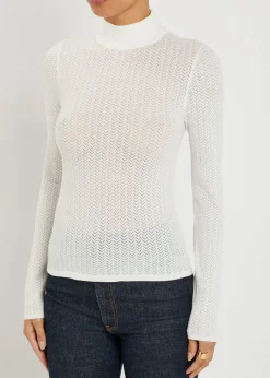 Lanie pointelle knit top