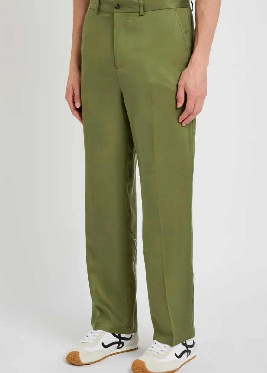 La Perla straight-leg tencel-twill trousers