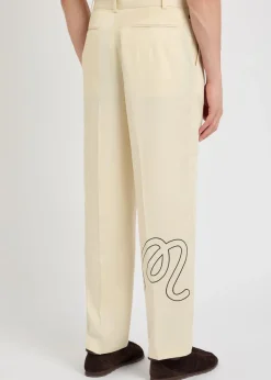 La Perla straight-leg tencel-twill trousers
