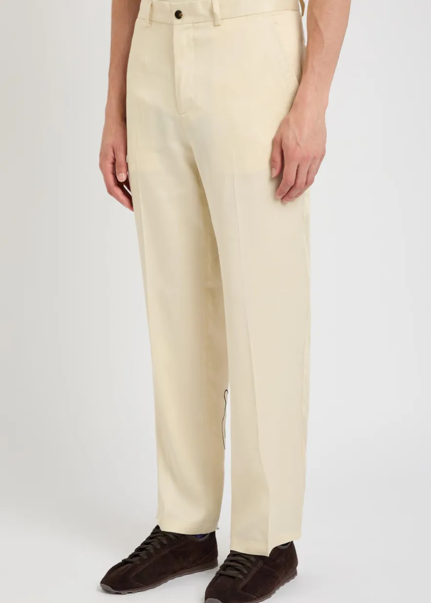 La Perla straight-leg tencel-twill trousers