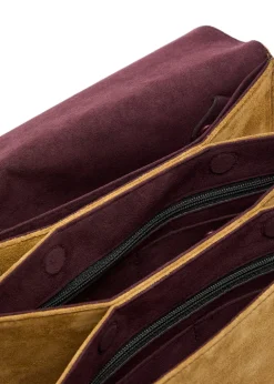 Large suede jewellery pouch