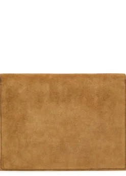 Large suede jewellery pouch