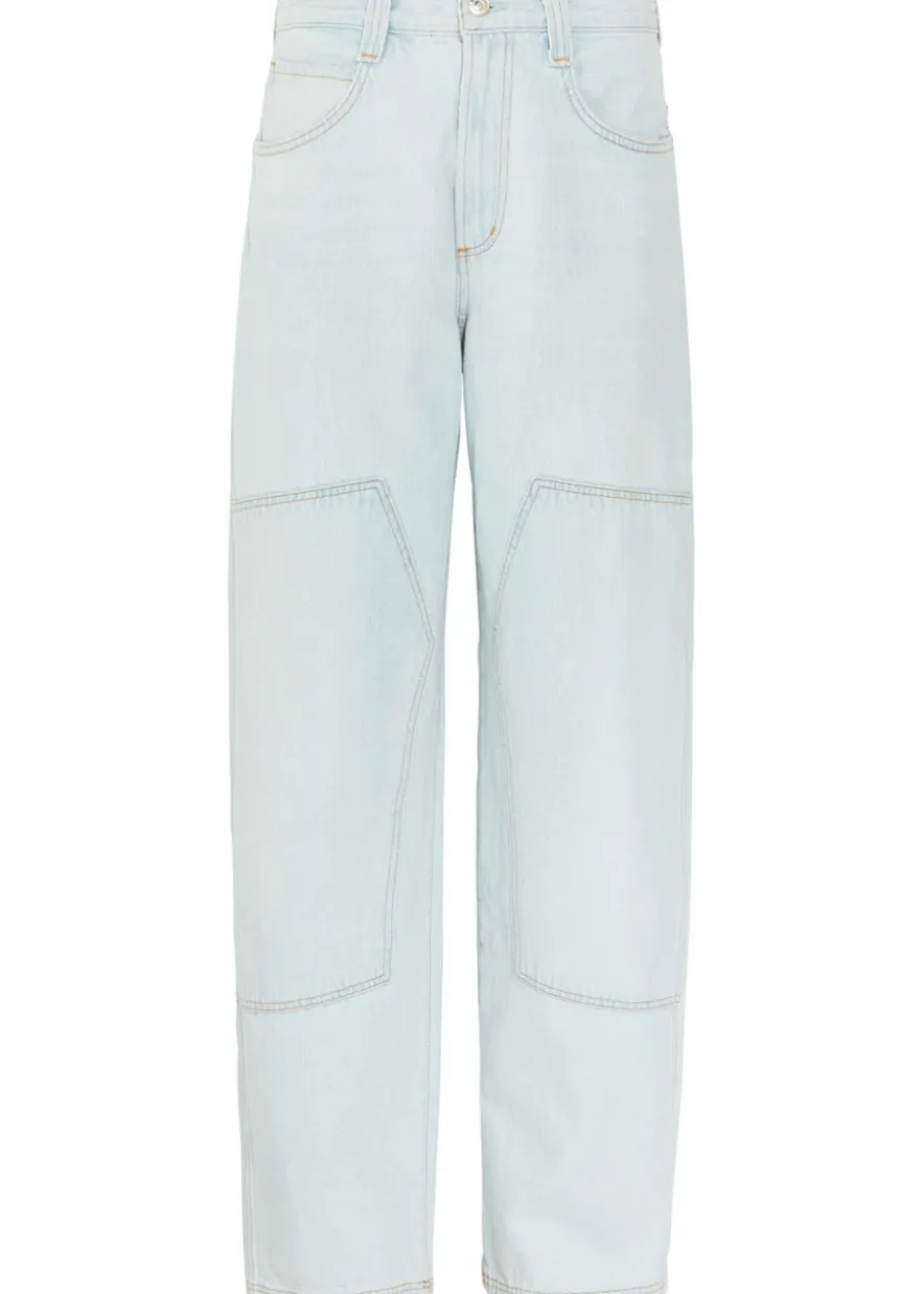 Laria Pieced barrel-leg jeans
