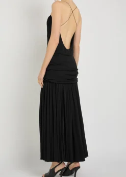 La Robe Abiha draped jersey maxi dress