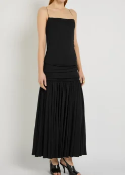 La Robe Abiha draped jersey maxi dress