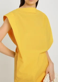 La Robe Drap draped cotton-blend midi dress