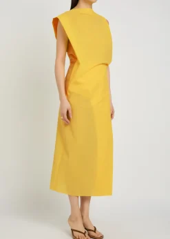 La Robe Drap draped cotton-blend midi dress