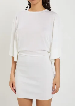 La Robe Maille Mananco merino and silk-blend mini dress