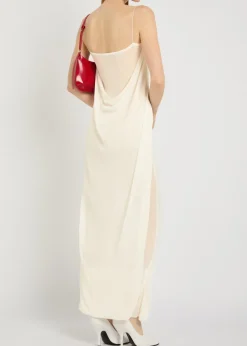 La Robe Maille Plumetis mesh maxi dress