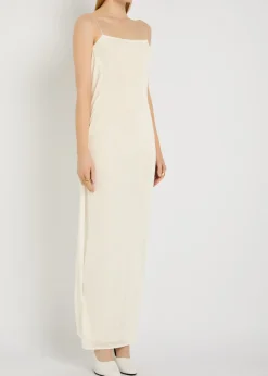 La Robe Maille Plumetis mesh maxi dress