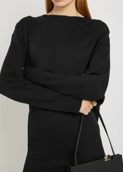 La Robe Mistral cowl-back woven mini dress