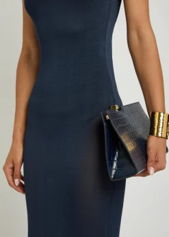 La Robe Nodo pointelle-knit maxi dress