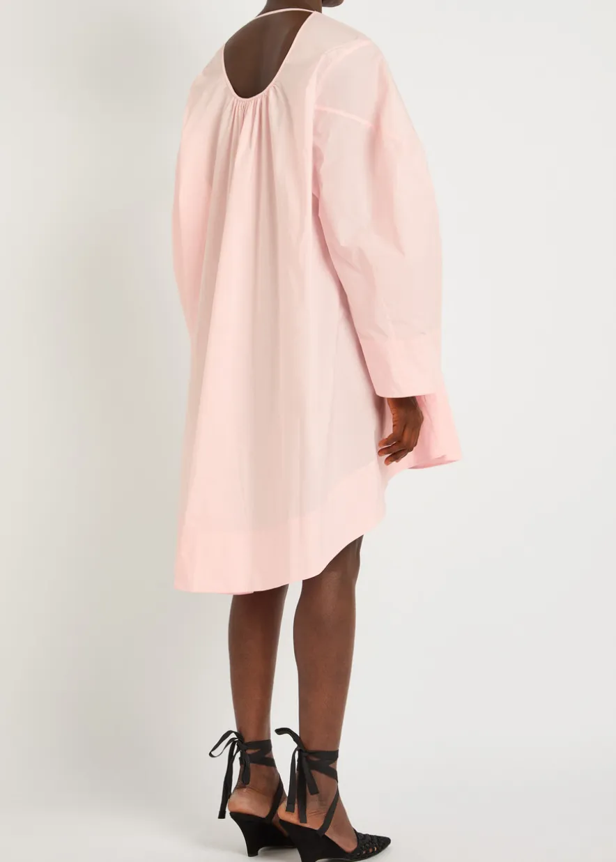 La Robe Paysan V-neck poplin mini dress