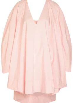 La Robe Paysan V-neck poplin mini dress