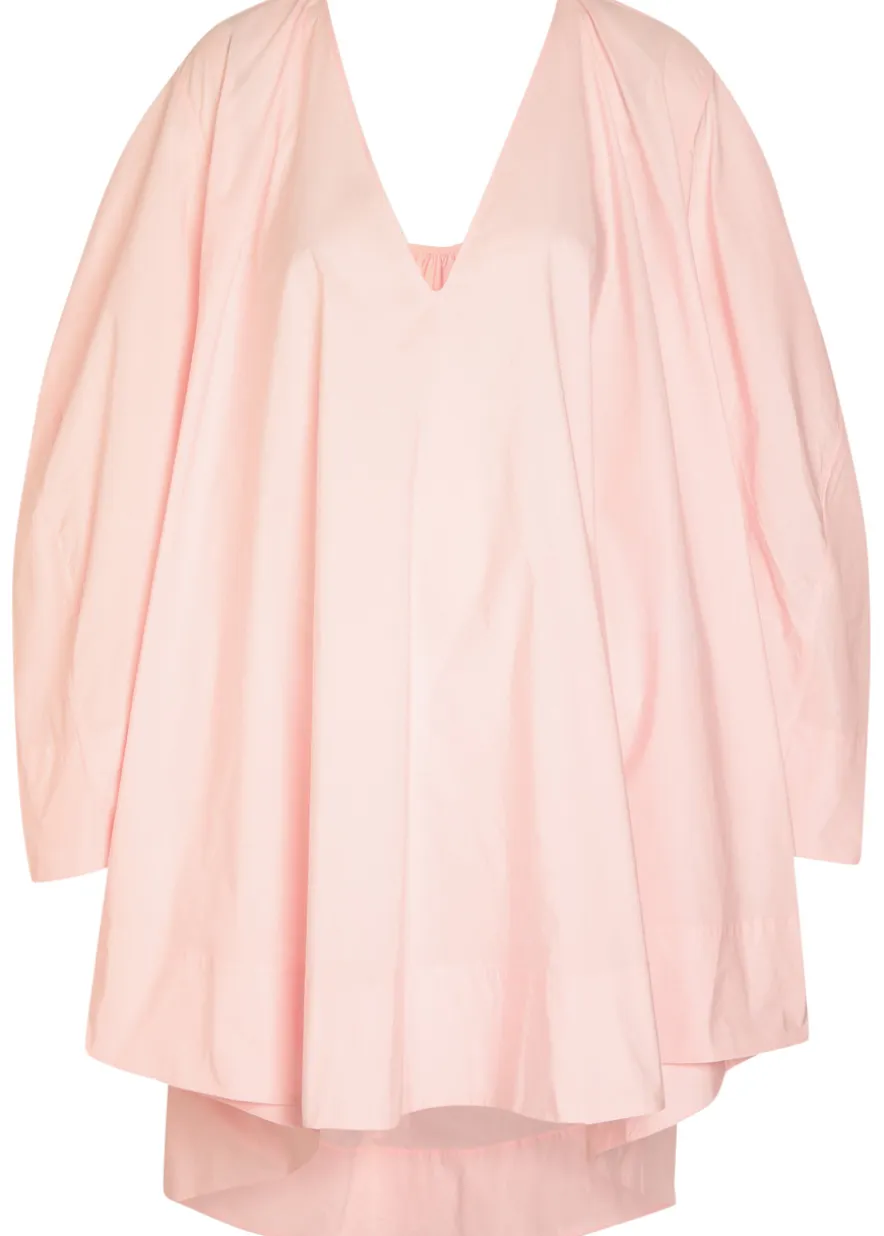 La Robe Paysan V-neck poplin mini dress