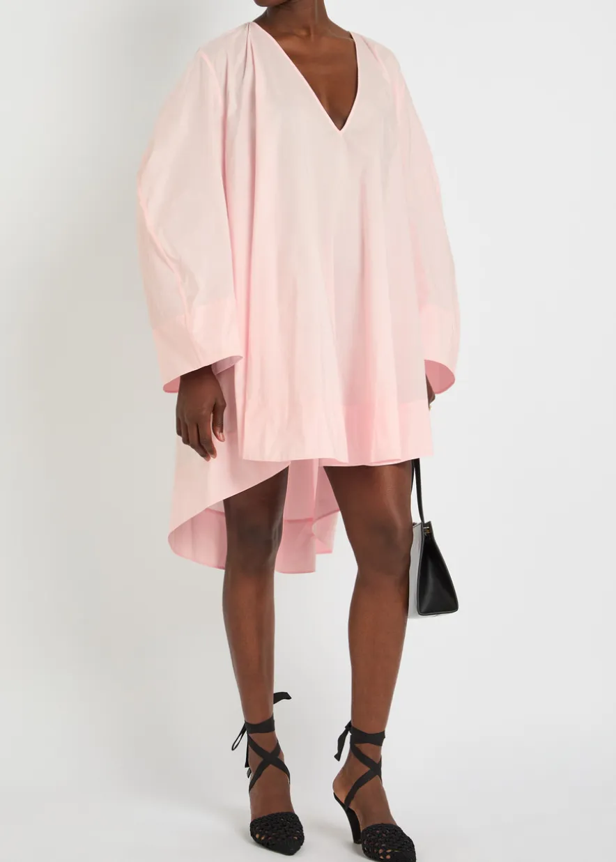 La Robe Paysan V-neck poplin mini dress