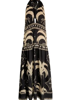 Latin Rhythms patterned cotton maxi dress