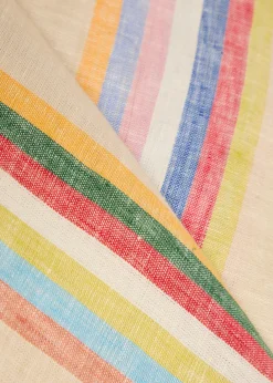Laura striped linen mini dress