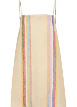 Laura striped linen mini dress