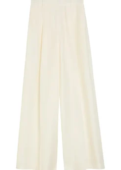 Laurence wide-leg wool and silk-blend trousers