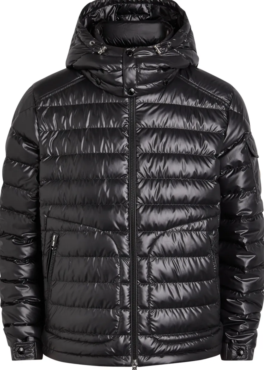 Lauros detachable-hood padded shell jacket