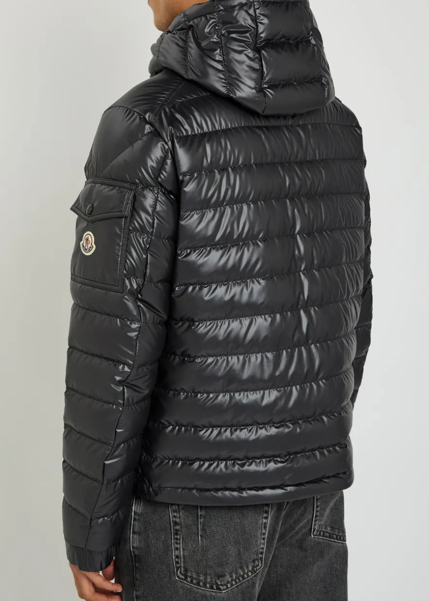 Lauros detachable-hood padded shell jacket