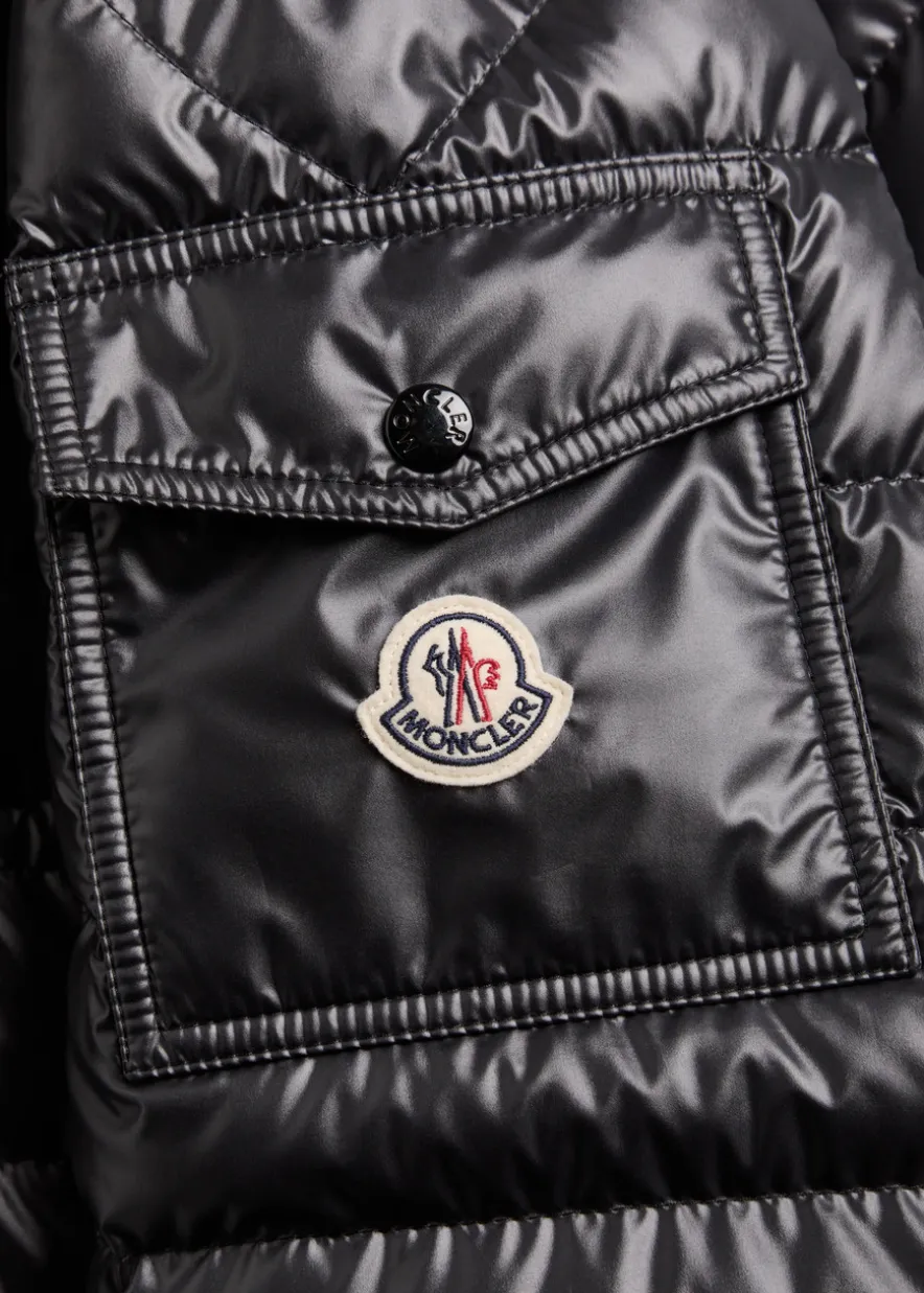 Lauros detachable-hood padded shell jacket