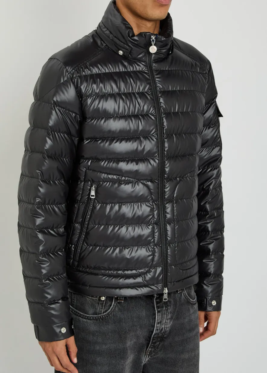 Lauros detachable-hood padded shell jacket