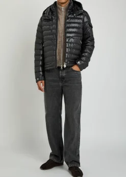 Lauros detachable-hood padded shell jacket